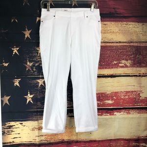 Time and tru white jean leggings M nwt